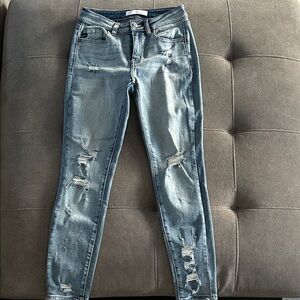 KanCan Light Blue Distressed Skinny Jeans